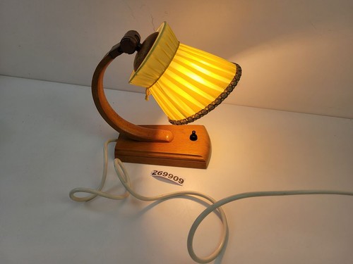 Nachttischlampe chw holz stoff - nachttischlampe,